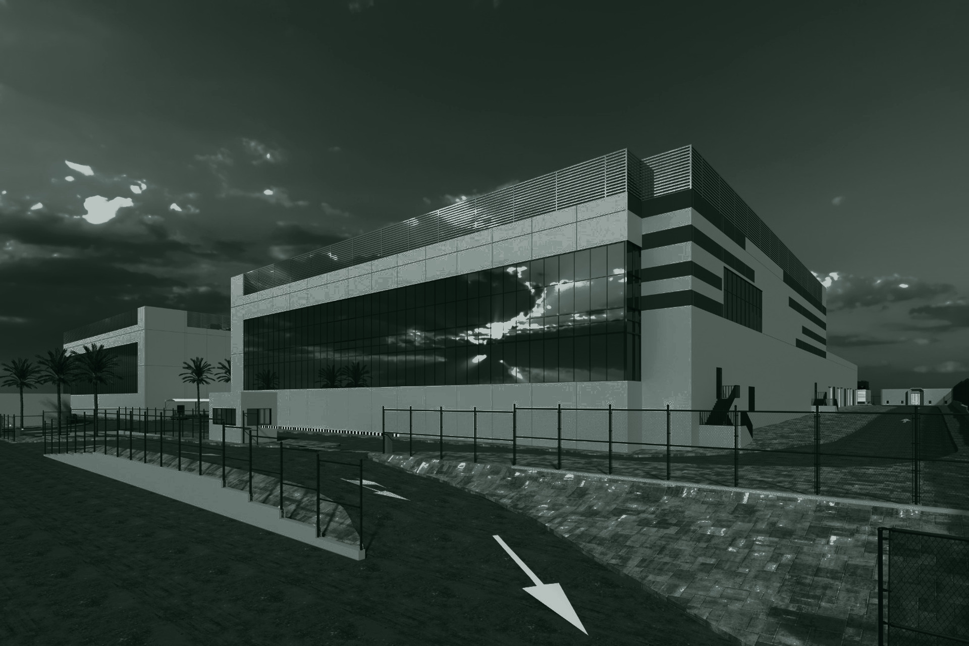 RUH01 Datacenter, Riyadh - exterior elevation