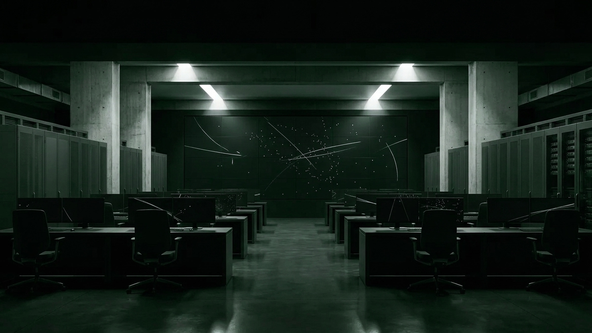 NOC room screen wall render